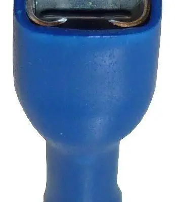 Kabelschoen Blauw 6.3mm 100stuks.