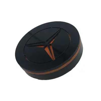 LED Logo Voor MERCEDES Oranje Diameter 80mm.