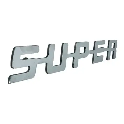 Logo Super 44cm Lang 4mm Dik Roestvrij Staal