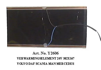 Verwarmingselement 24v 382x167