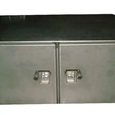 Kist Roestvrijstaal 1000lx500hx600d 2mm 2 Deurs
