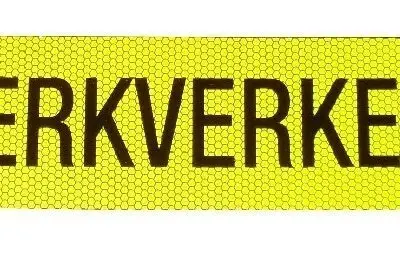 Sticker Magneet Werkverkeer 400x100mm.