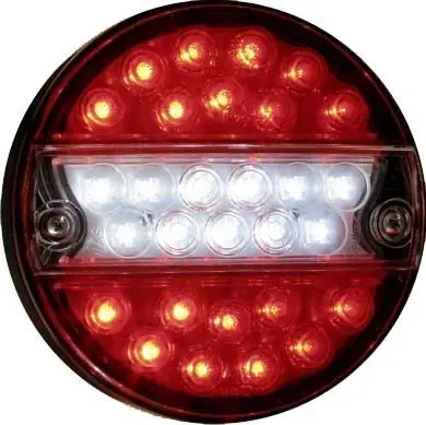 LED Combi Mist Achteruitrijlamp 24v Plat Model 140mm
