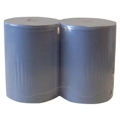 Poetspapier 2laags Blauw 380mtr X26cm 2 Rol