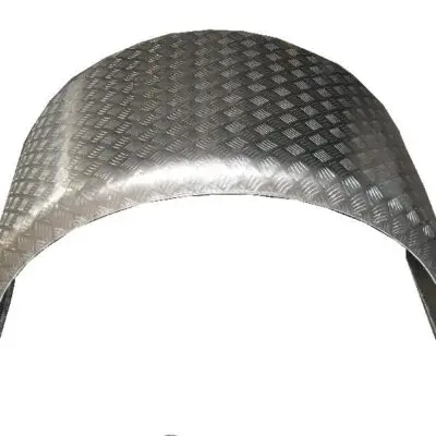 Spatscherm 650x1320x2135 Alumium Traanplaat