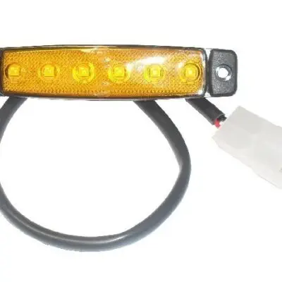LED Zijmarkeringslamp Oranje 12v 6leds