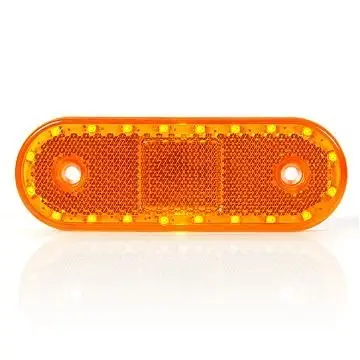 LED Zijmarkeringslamp 12-24v 110x40x18mm Ovaal