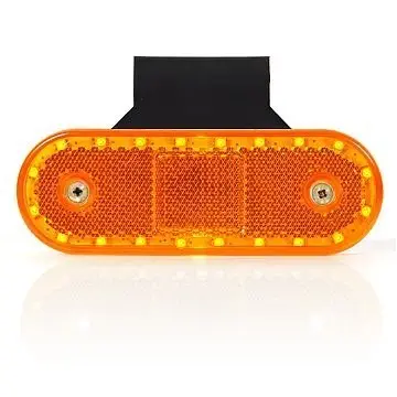 LED Zijmarkeringslamp 12-24v Incl. Steun 110x40x18mm Ovaal