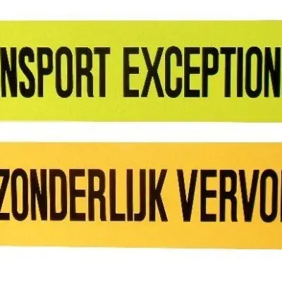 Bord Transport Exceptionnel Uitz. Vervoer 1250x250mm