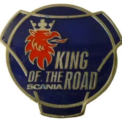 Logo Voor SCANIA 63 Mm King Of The Road Blauw Rood