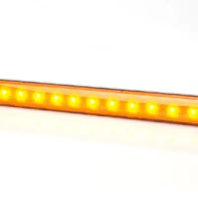 LED Zijmarkeringslamp 12-24v Oranje 240x24x8mm