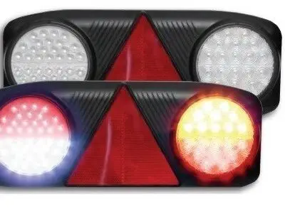 LED Achterlicht 358x137x40mm 12-24v Kenteken. Rechts