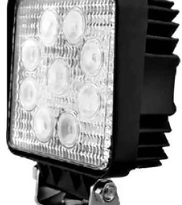 LED Werklamp 12-24v 2430lumen 9 LEDS Ip67 Vierkant