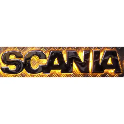 LED Logo Voor SCANIA R Oranje RVS