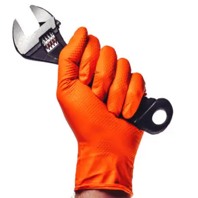 Werkhandschoen Grip Orange Box 50st. Mt.xxl