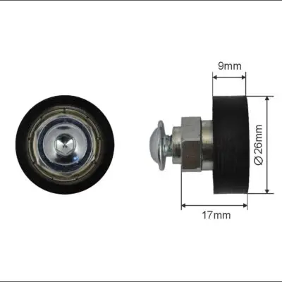 Lager Schmitz Schuifdak Met Schroefdraad 26x6x9 Mm