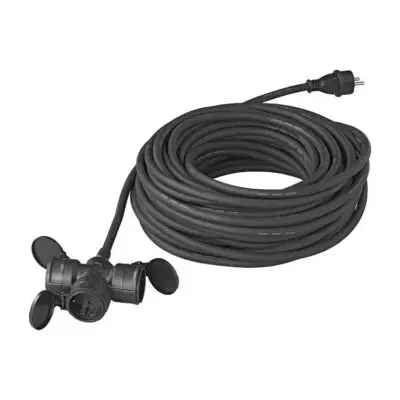 Verlengkabel 20mtr 3x1.5 Qmm 3 Schuko Stopkontakt