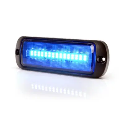 LED Flitslamp 12-24v Ip69k 133x44mm Blauw