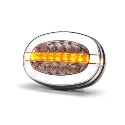 LED Dagrijlamp12-24v136.x91x40 Met Knipperlicht